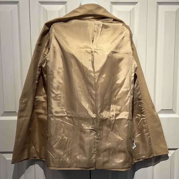 ASOS Tan/Gold Lined‎ Oversized Fit (see measurements) Blazer Size 6 NWT - Picture 12 of 15